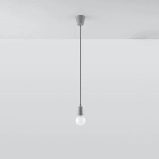 Suspension Tina, gris, 1 lumière