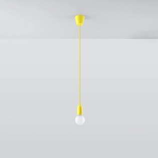 Suspension Tina, jaune, 1 lumière