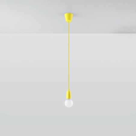 Suspension Tina, jaune, 1 lumière