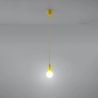 Suspension Tina, jaune, 1 lumière