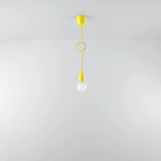 Suspension Tina, jaune, 1 lumière