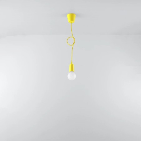 Suspension Tina, jaune, 1 lumière