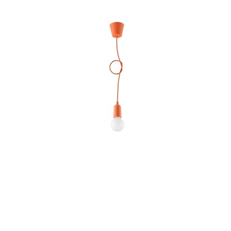 Suspension Tina, orange, 1 lumière
