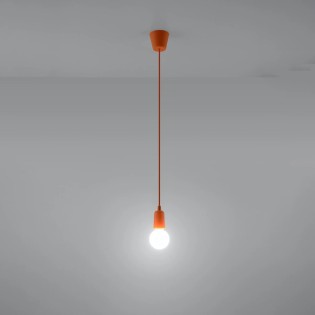 Suspension Tina, orange, 1 lumière