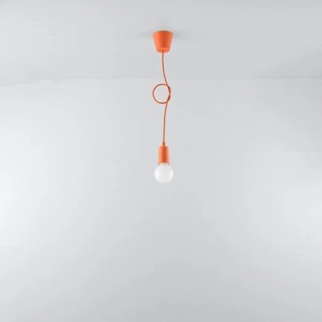 Suspension Tina, orange, 1 lumière