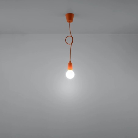 Suspension Tina, orange, 1 lumière