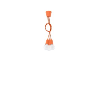Suspension Tina, orange, 3 lumières