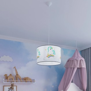Suspension enfant Licorne 30, multicolore