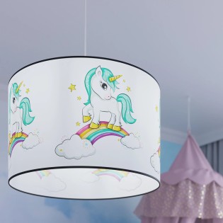Suspension enfant Licorne 40, multicolore
