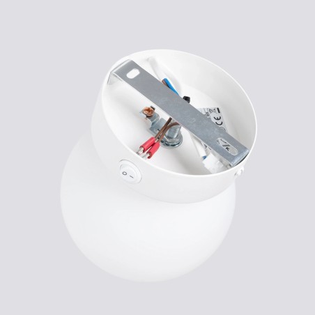 Applique murale Vaba blanche, 1 lumière