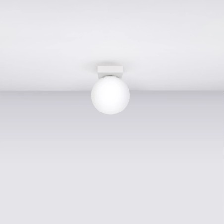 Spot en saillie Eaus blanc, 1 lumière