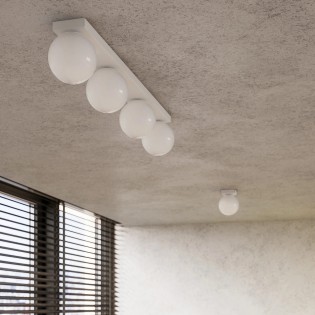 Spot en saillie Eaus blanc, 1 lumière