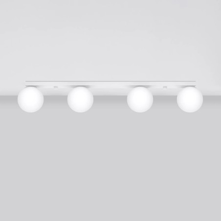 Spot en ligne Eaus blanc, 4 lumières