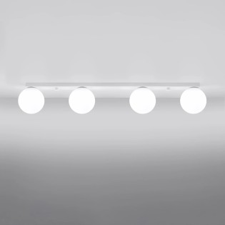 Spot en ligne Eaus blanc, 4 lumières