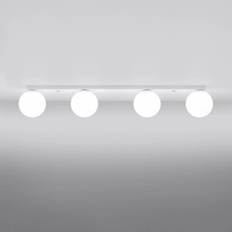 Spot en ligne Eaus blanc, 4 lumières