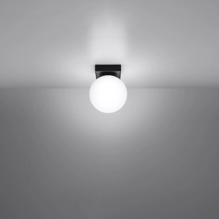 Spot en saillie Eaus noir, 1 lumière
