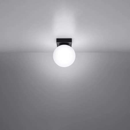 Spot en saillie Eaus noir, 1 lumière