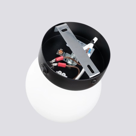 Applique murale Vaba noir, 1 lumière