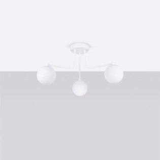 Suspension Cumo, blanc, 3 lumières