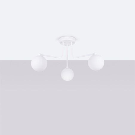 Suspension Cumo, blanc, 3 lumières