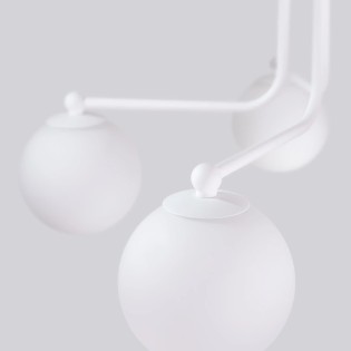 Suspension Cumo, blanc, 5 lumières