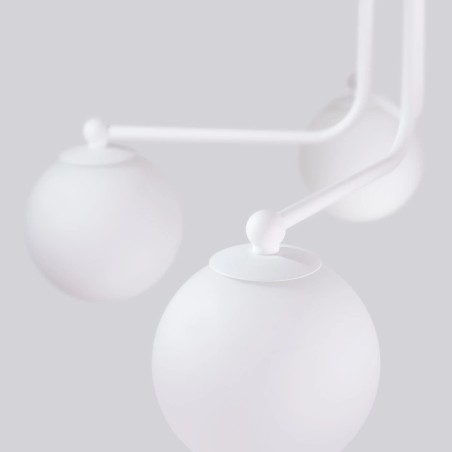 Suspension Cumo, blanc, 5 lumières