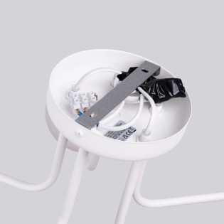 Suspension Cumo, blanc, 5 lumières