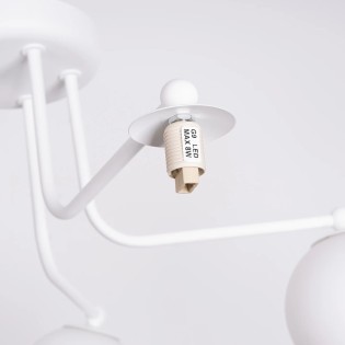 Suspension Cumo, blanc, 5 lumières