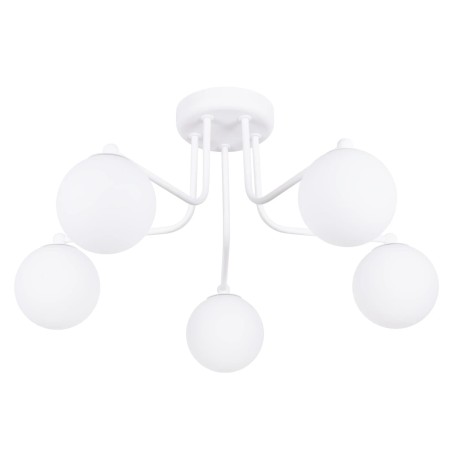 Suspension Cumo, blanc, 5 lumières