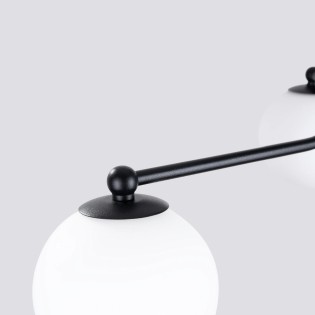 Suspension Cumo, noir, 3 lumières