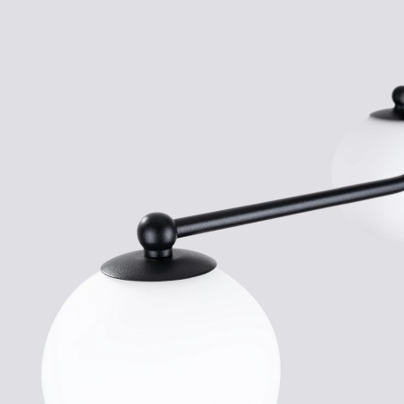 Suspension Cumo, noir, 3 lumières