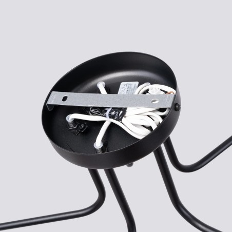 Suspension Cumo, noir, 5 lumières