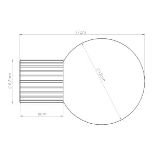 Applique murale Mido, blanc