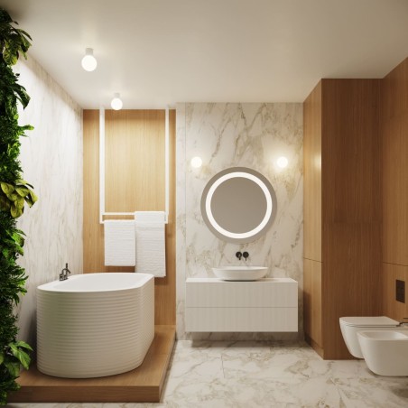 Spot en saillie Mido, blanc