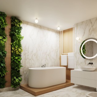 Spot en saillie Mido, blanc