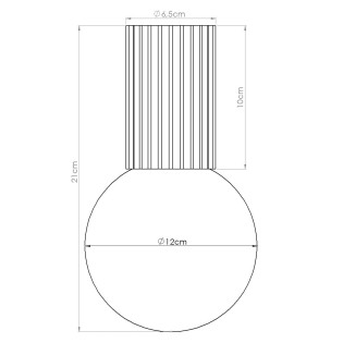 Spot en saillie Mido, blanc