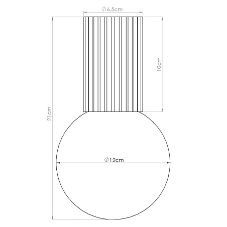 Spot en saillie Mido, blanc