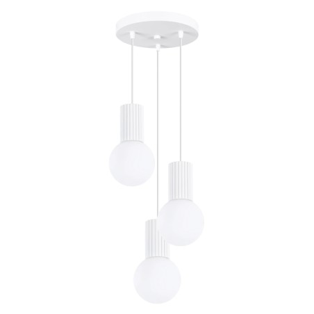 Suspension Mido, blanc, 3 lumières