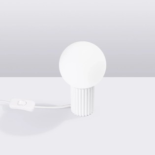 Lampe de table Mido, blanc