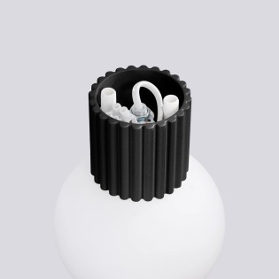 Applique murale Mido, noir