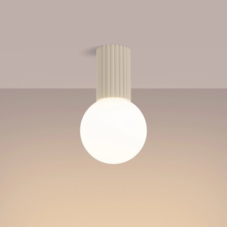 Spot en saillie Mido, beige