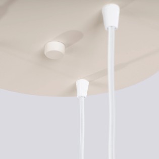 Suspension Mido, beige, 3 lumières