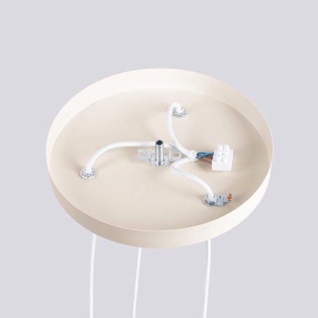 Suspension Mido, beige, 3 lumières