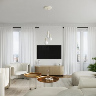 Suspension Mido, beige, 3...