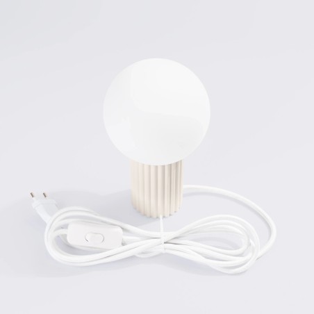 Lampe de table Mido, beige