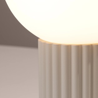 Lampe de table Mido, beige