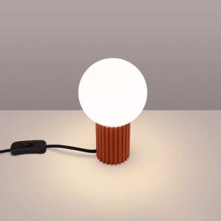 Lampe de table Mido, rouge