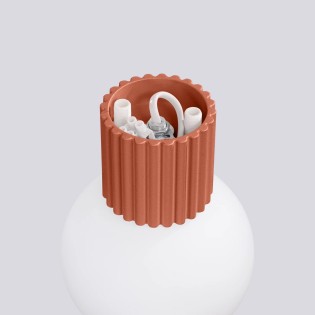 Applique murale Mido, rouge