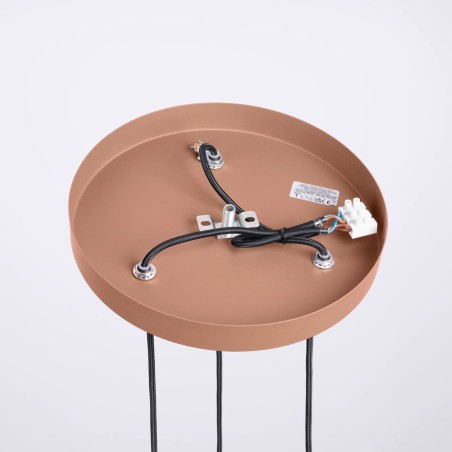 Suspension Mido, moka, 3 lumières