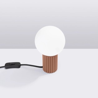 Lampe de table Mido, moka